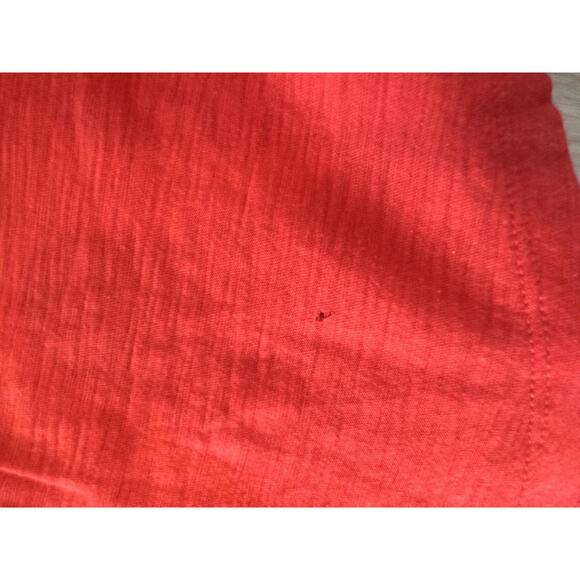 Nation LTD. Loren Peasant Tee Shirt Puff Sleeve 100% Cotton Red/Orange Womens XS - Picture 8 of 13